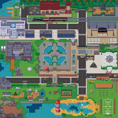 Herná mapa BWULL world s navigačnými bodmi